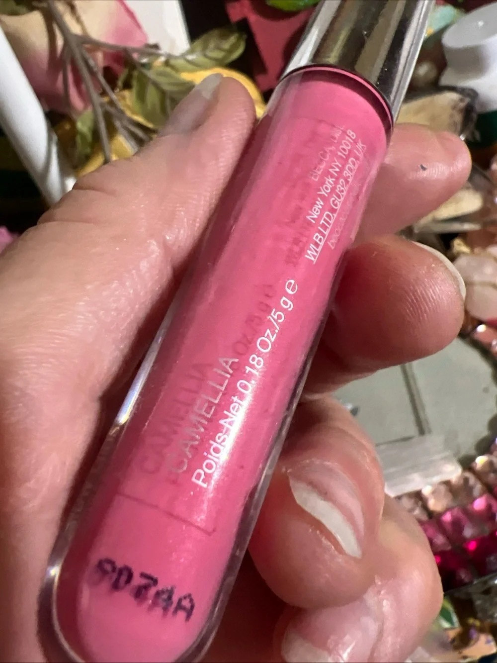 BECCA Pink Cream Gloss — Luminous Bubblegum Pink CAMELLIA shiny